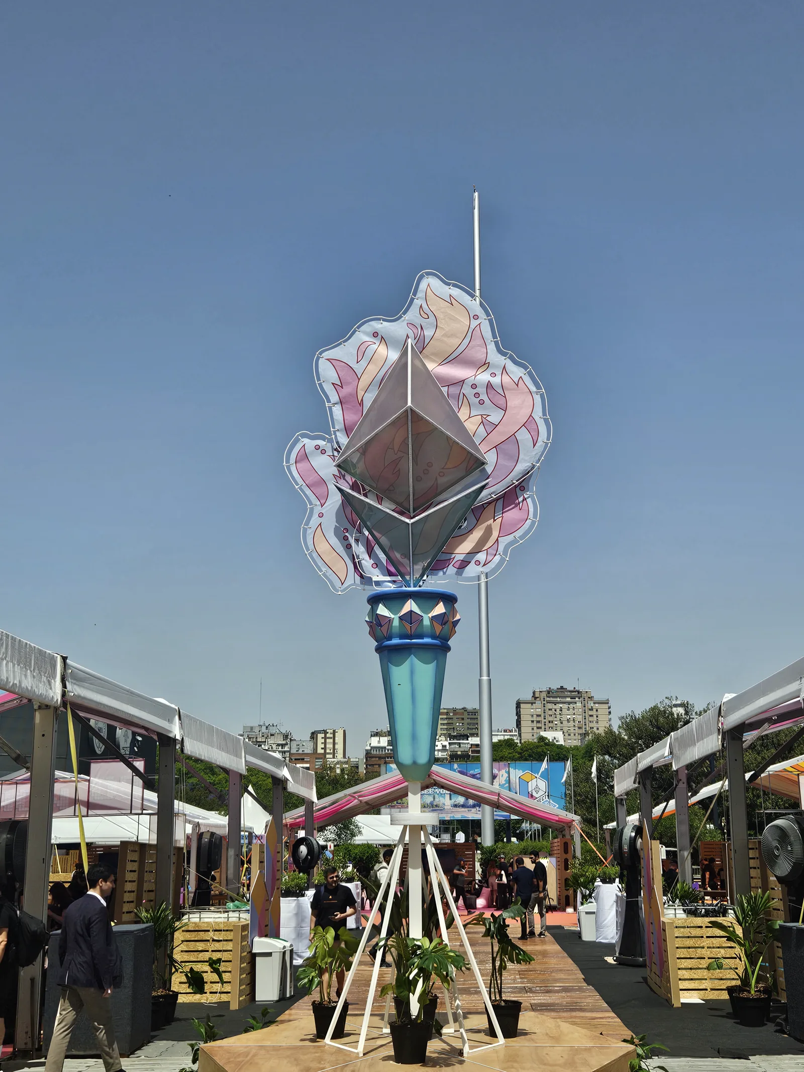 Vista del venue de Devconnect en Buenos Aires.